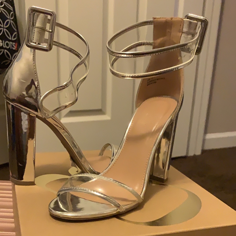 Silver Charlotte Russe Heels